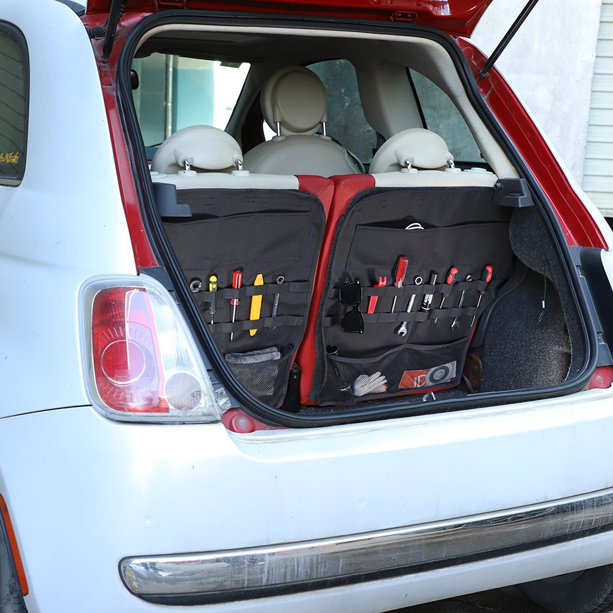 バッグ FIAT500 For Fiat 500 2011-2015 Car Trunk Storage Bag Seat Back Tool