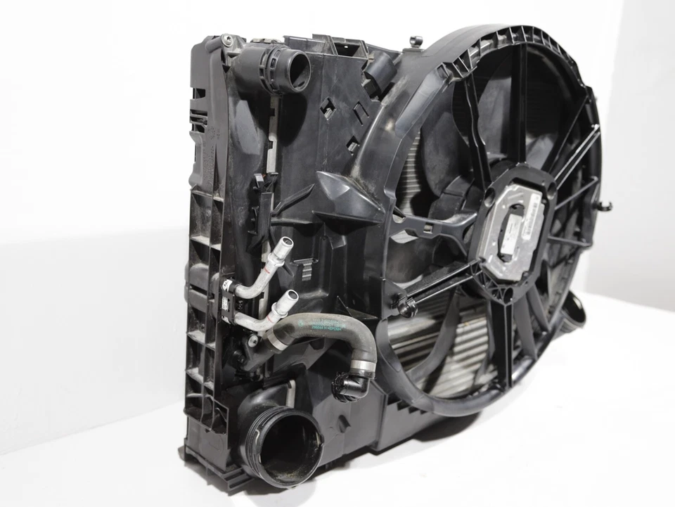 2013-2015 BMW X1 E84 2.0L ventilador radiador condensador de refrigeração conjunto completo OEM - Imagem 3 de 4