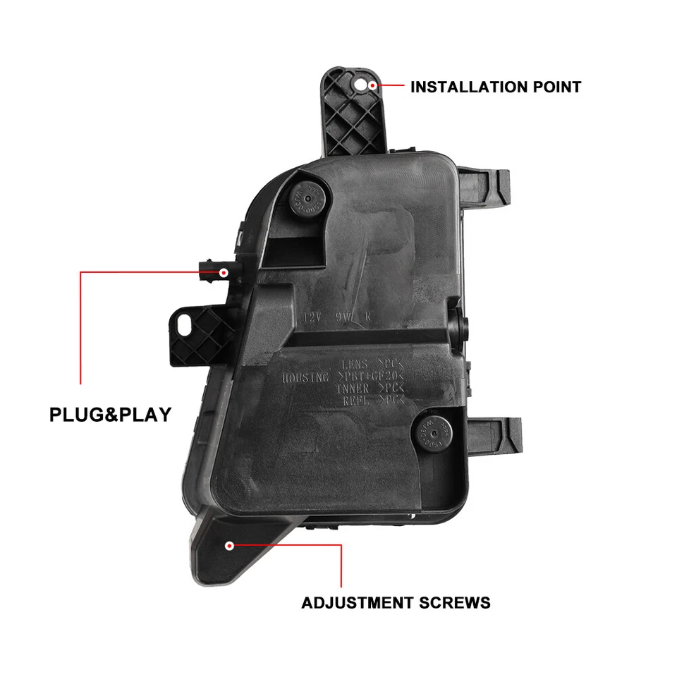 For 2014 2015 2016 2017 Volkswagen Golf GTI LED Fog Lights Bumper Lamps Pair L&R Foto 3 de 4