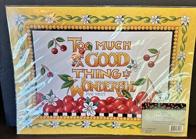 Mary Engelbreit Paper Placements 2010 Too Much Of A Good Thing Is Wonderful NEW