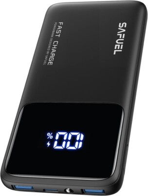 Portable Charger 22.5W PD3.0 QC4.0 Fast Charge 10500mAh USB C Power Bank 