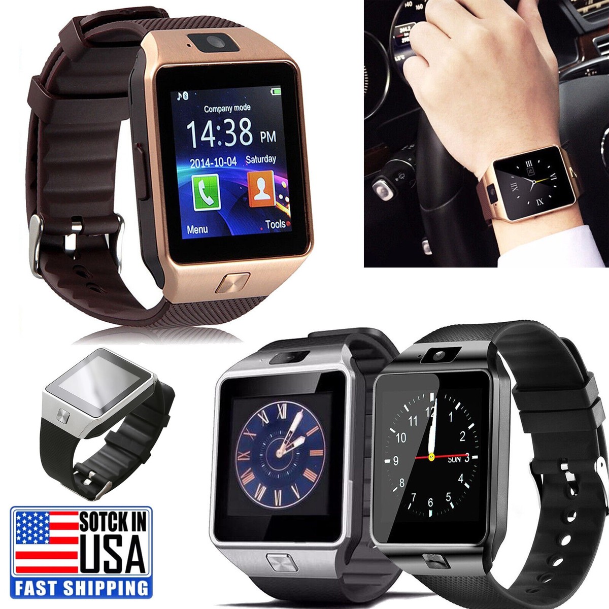 Touch Screen Bluetooth Smart Watch Sport Fitness Tracker Phone