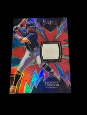 2024 Select Baseball - #SPK-JC Jackson Chourio Sparks Relic Red PRIZM /99