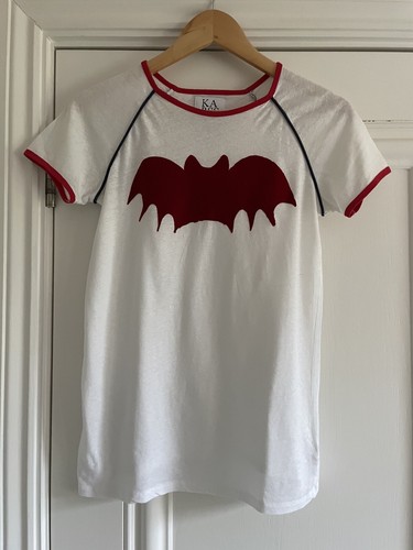 ZOE KARSSEN Womens White \u0026 Red Bat 