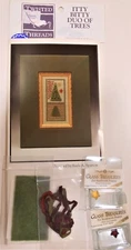 Twisted Threads Kit ITTY BITTY DUO OF TREES Christmas Sampler w/ Glass Treasures