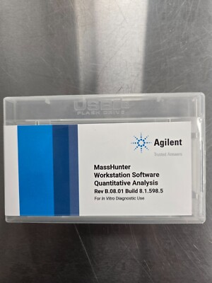 Agilent K3336-60097 MassHunterWorkstation Quantitative Analysis Software B.08.01