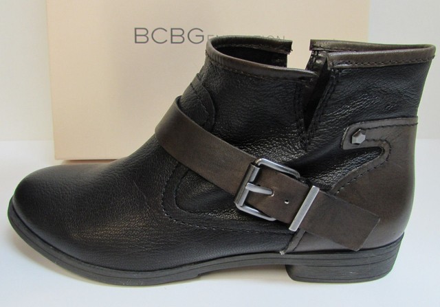bcbg black leather boots