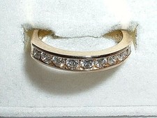 14K YELLOW GOLD DIAMOND WEDDING BAND RING