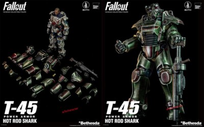 Threezero 1/6 T-45 Hot Rod Shark Power Armor Collectable Action