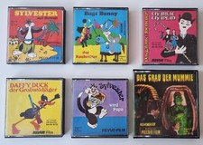 6 Tolle Vintage SUPER 8 Filme - Daffy Duck - Sylvester - Chaplin - Mummie - 1970