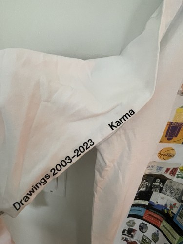 ***SALE***RARE NWOT JONAS WKS 2023WOOD DRAWINGS 2003-2023 KARMA BASKETBALL TEE - Picture 6 of 9