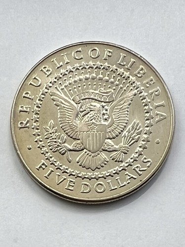 2000 Republic of Liberia $5 Andrew Jackson Commemorative Issue Coin - 第 2/3 張圖片