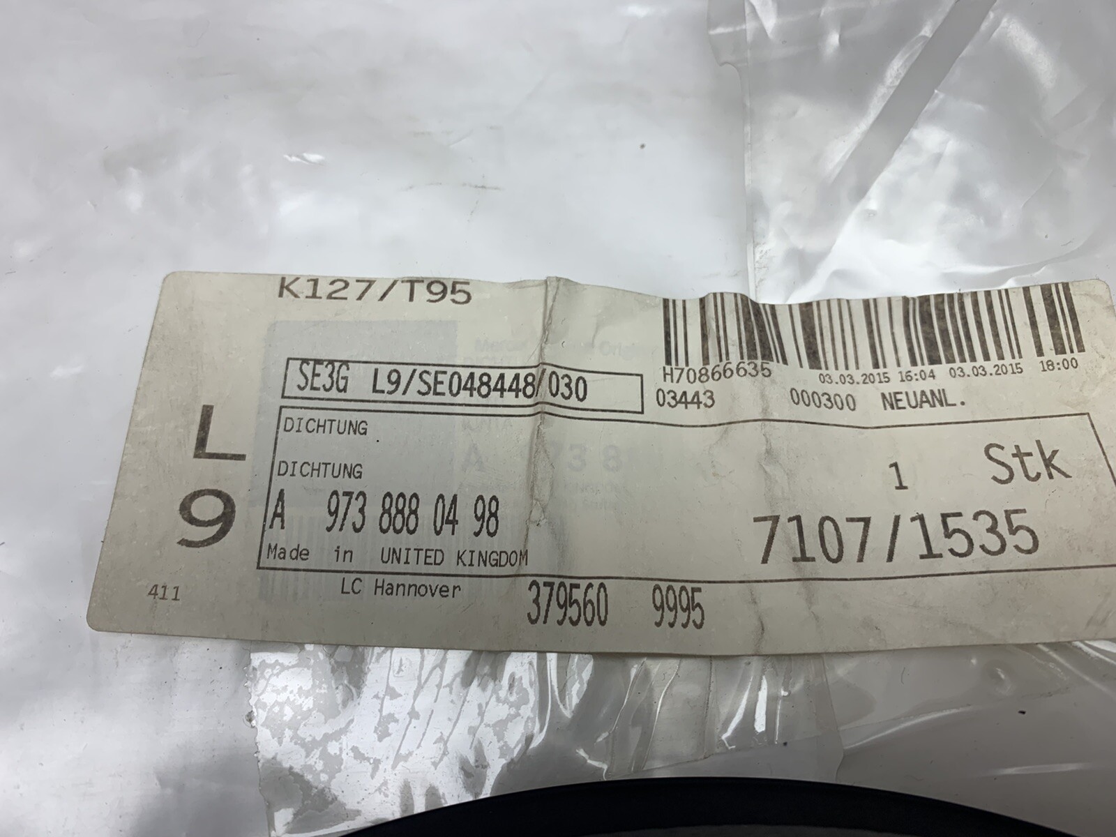 MERCEDES LKW Dichtung A9738880498 online kaufen | eBay 