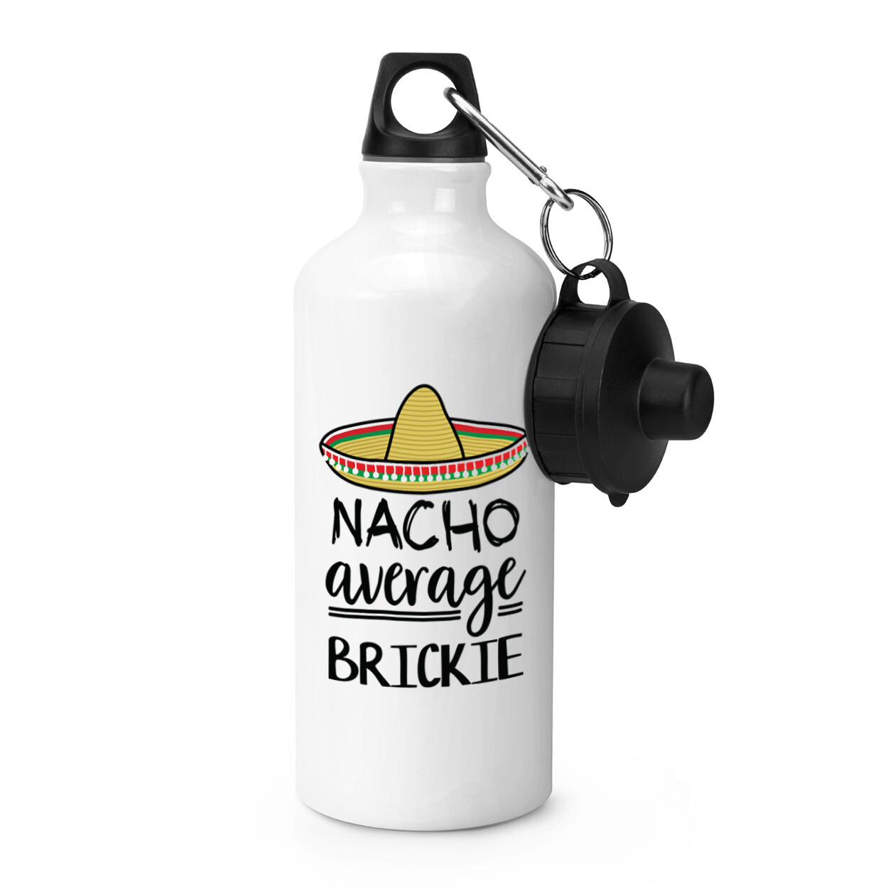 Nacho Average Brickie Sports Water Bottle Funny Best Awesome Builder Bricklayer