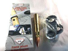 Motorcycle  Frame-Mounted Bullet-Shaped LED Light ( in working condition)