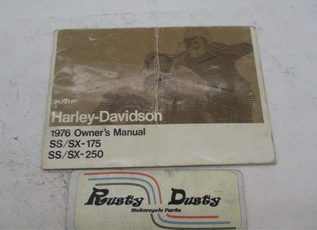 Harley Davidson 1976 AMF SS SX 175 and 250 Owner's Manual Book | eBay