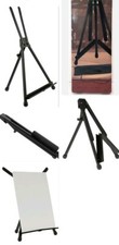 SoHo Table Top Easel, Black Aluminum Tabletop for Display/Painting Canvases New