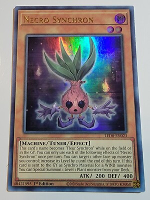 Necro Synchron - LED8-EN023 - Ultra Rare 1st Edition Yugioh | eBay Necro Synchron - LED8-EN023 - Ultra Rare 1st Edition Yugioh | eBay