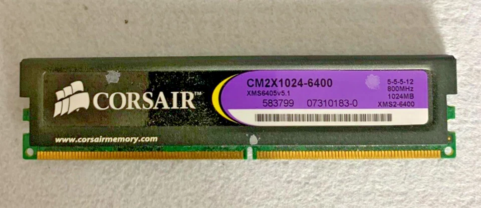 CORSAIR CM2X1024-6400 (4 x 1Gb) - Image 2 of 3
