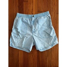 OP Ocean Pacific Blue Vintage Cotton Shorts 1980's Size Small