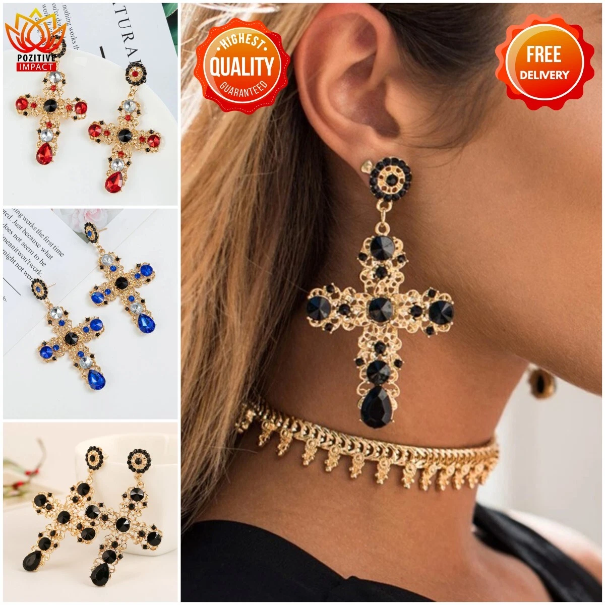 Discover more than 168 black cross earring meaning super hot seven.edu.vn