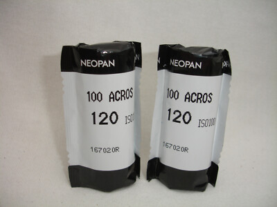 Fujifilm Acros II - 100 ISO 120 Roll Film two pieces EXPIRED