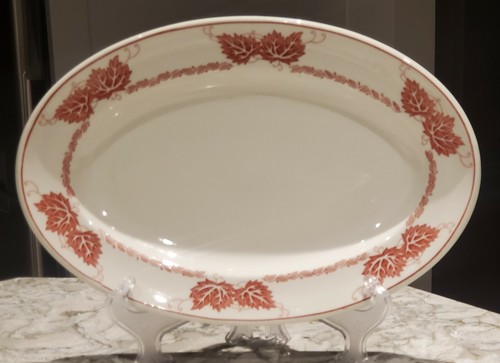 RARE Vitrified Newport Pottery Co Restaurant Ware -1920/27 X-Large Oval Plate