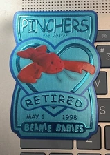 TY Beanie Babies Series 3 Teal Pinchers Retired Card 6095/20160 m/nm / bx147