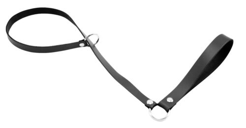 Bondage echt Leder Würgehalsband Dressur Halsfessel Halsband schwarz - Bild 1 von 2