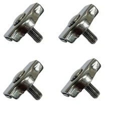 Simplex Single Bolt Wire Rope Clips,Stainless Steel for 3/8" Wire Cable 4 Pcs
