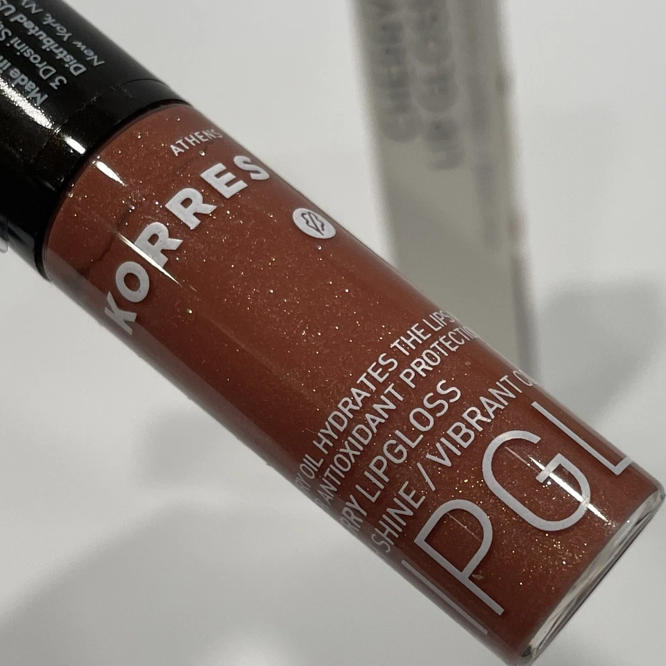 Korres #33 NUDE Cherry Lipgloss High Shine 6ml/0.20 oz Full Size NEW - Image 2 of 4