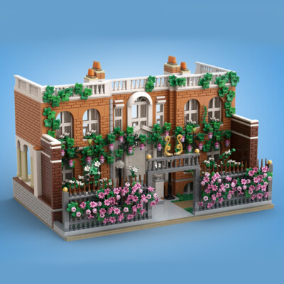 Modubrix Mocs Spielzeugblöcke Modular Das Bridgerton Haus 3030 Teile Spielzeug