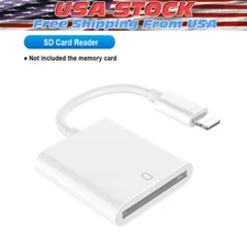 SD Card Camera Adapter Memory Card Reader for iPhone 13 12 11 XS XR X 8 7 iPad