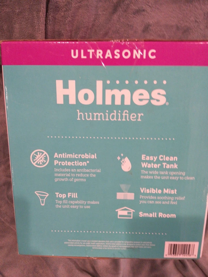 Holmes 0.36 Gal No Filter Needed Top Fill 16hr Ultrasonic Cool Mist Humidifier - Image 2 of 3