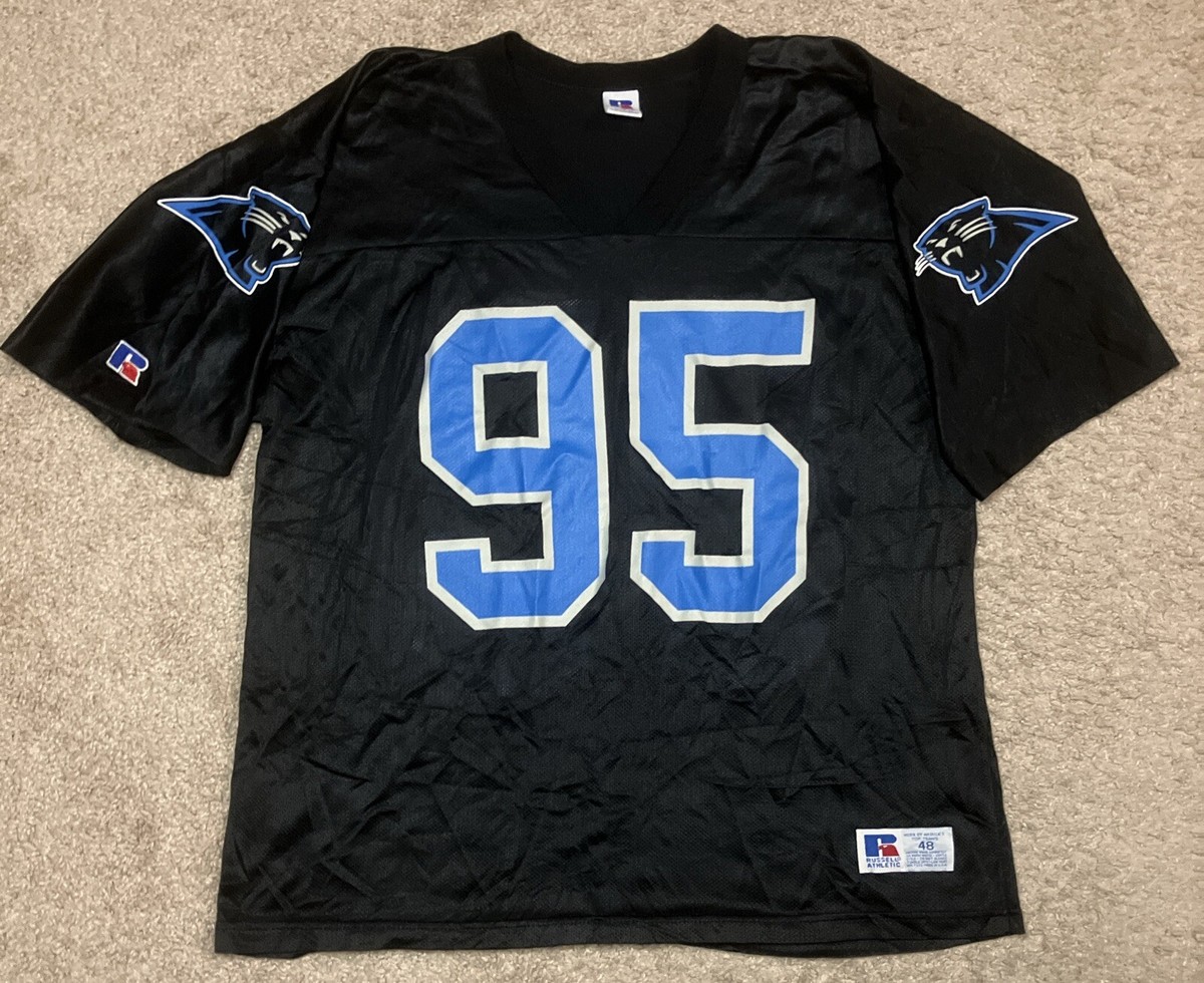 Carolina Panthers #95 NFL Football Jersey Adult Size 48 Vintage