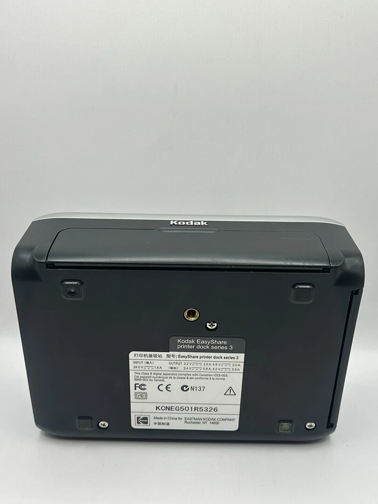 Kodak EasyShare Series 3 Photo Printer Digital Camera Dock w/ink *Untested