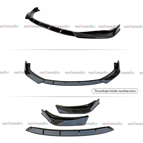 Front Bumper Lip Body Kit For 2014-2016 Lexus IS250 IS350 F-Sport Glossy Black - Picture 4 of 10