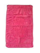 Callaway Milliken Pink Hand Towel Cotton Velour 1970 Retro Made USA Vintage