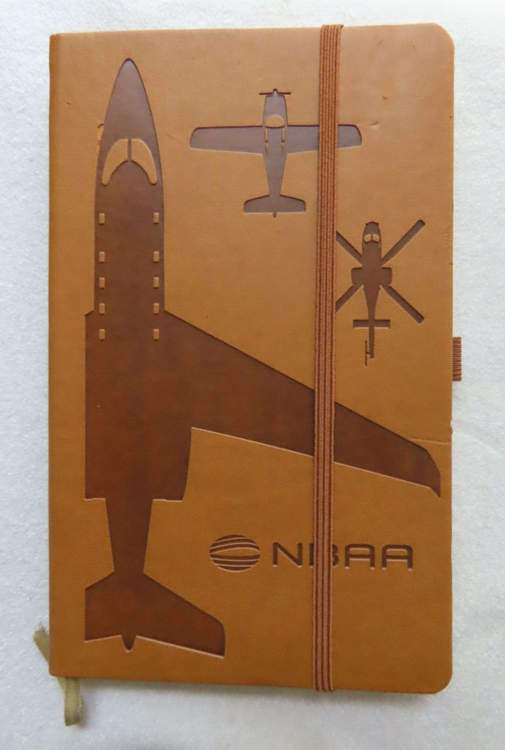 Italian Brown Leather Aviation Notebook - Castelli Hardcover for Pilots-image