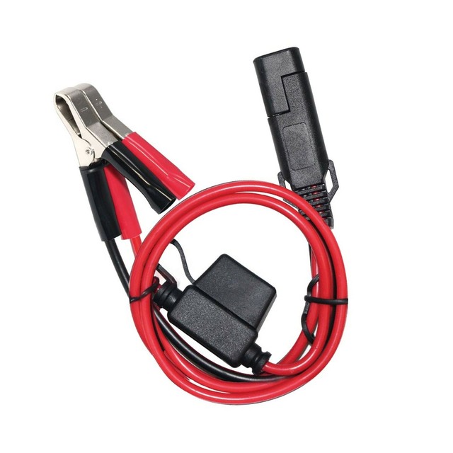 Sparking 1.5ft 12v Battery Alligator Clip to SAE 2pin Quick Disconnect