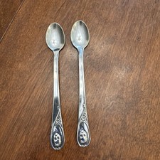 Vintage 1928-1978 50 Years of Caring Gerber Baby Spoon Set Of 2
