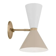 Kichler Phix 2 Light 14" Tall Wall Sconce Champagne Bronze 52570CPZGRG