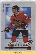 2023 Skybox E-X 2000 White Rainbow Credentials Connor Bedard #109 Rookie RC READ