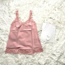 Christian Dior Vintage Lace Camisole Slip Lingerie Pink Size 85 NOS