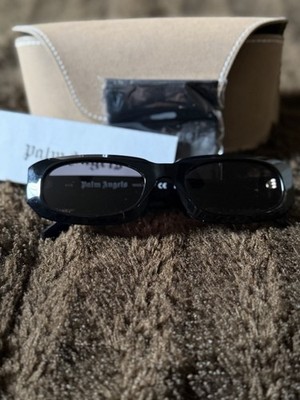 Palm Angels PERI104 Square Sunglasses Black Frame Tinted Lens | eBay