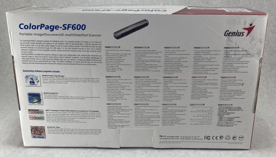 Genius Colorpage-SF600 Portable Document Sheetfed Scanner Works - Image 4 of 4