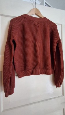 ONLY Strickpullover, kupferrot, Gr. M