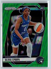 2024 Panini Prizm WNBA #95 Olivia Epoupa Green Prizms N14