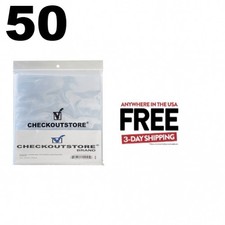 50 Crystal Clear Plastic OPP for 12" Vinyl 33 RPM Records 4 Mil  1-3 DAYS