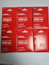 Total By Verizon 5G Nationwide Keep Your Phone SIM Kit  [pack of 6]